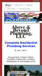 Mobile Screenshot of aboveandbeyondplumbing.com