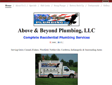 Tablet Screenshot of aboveandbeyondplumbing.com